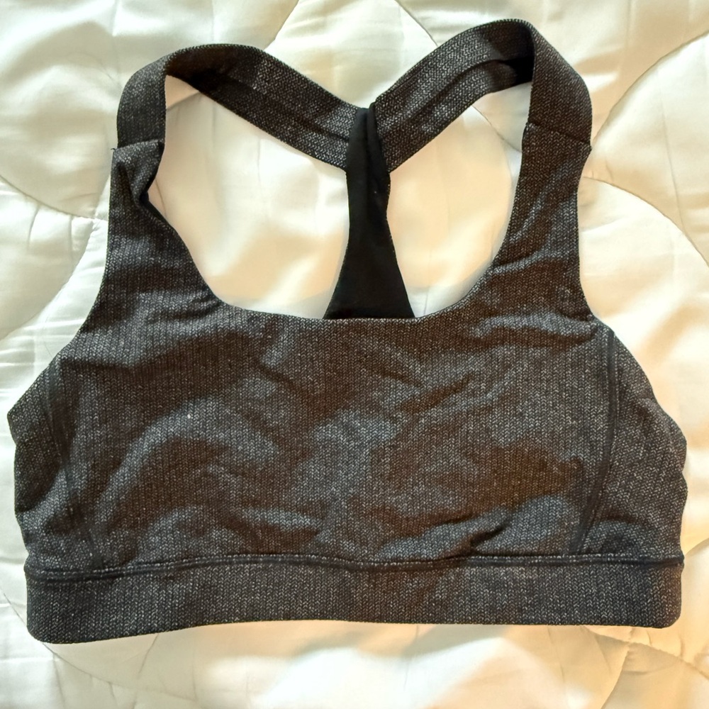 lululemon athletica Charcoal Sports Bra